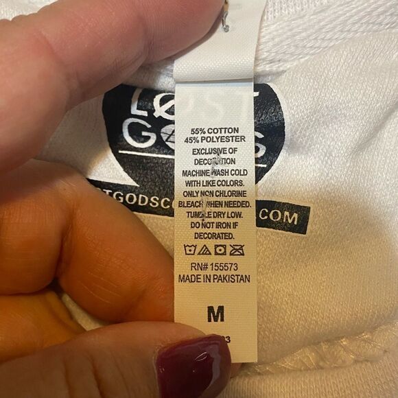 "Keep it Simple" Snowy Mountain Sunset Sketch Fleece Sweatshirt NWOT - Picture 7 of 7